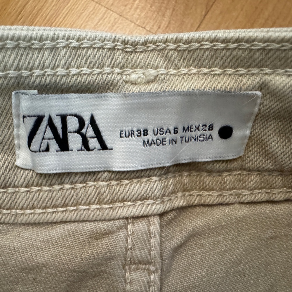 2 x Zara ZW Marine Straight Wide Leg Jean & Loose Fit Jean - Picture 8 of 10